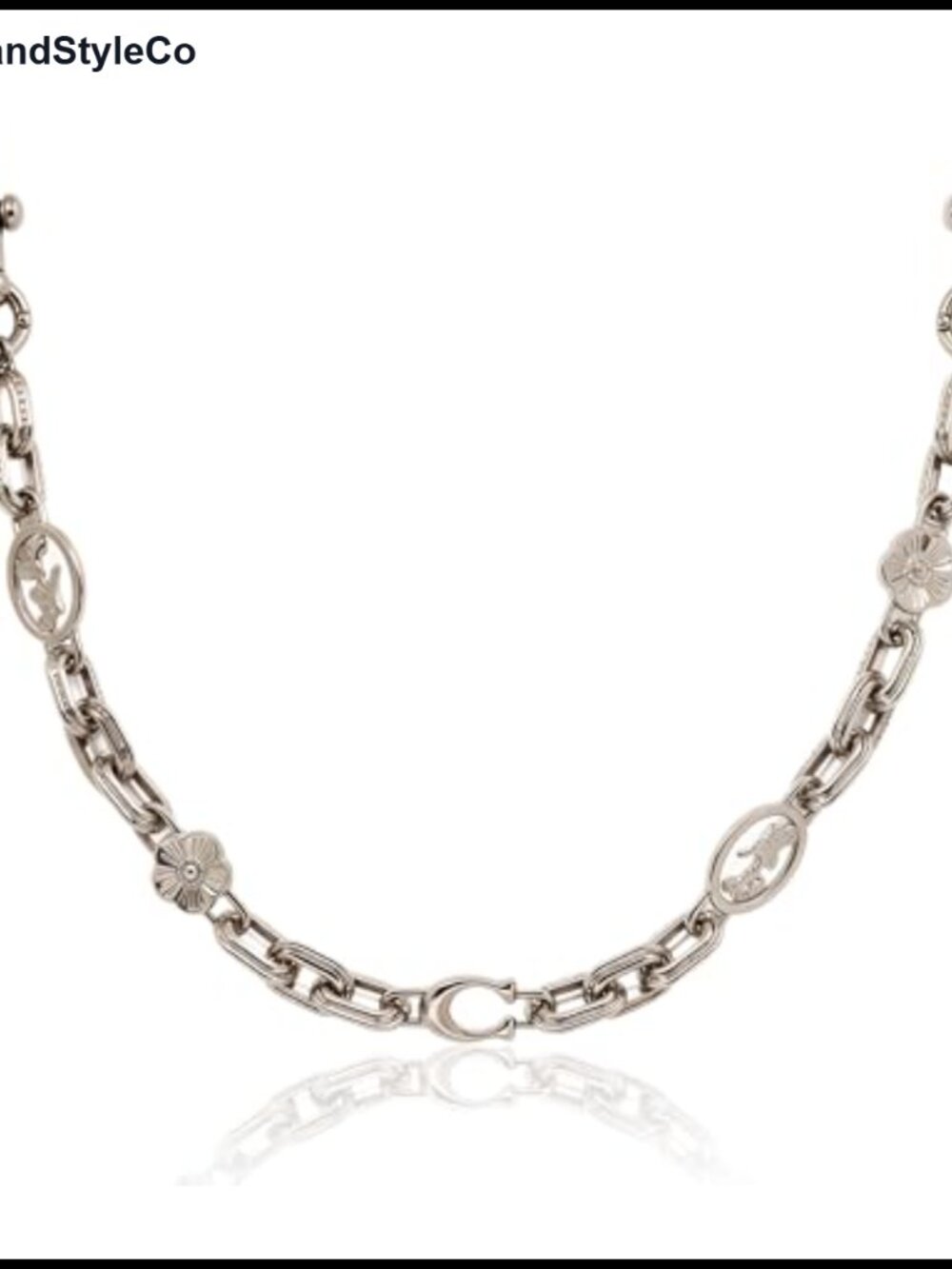 Silver Metal Bag Charm Chain Extender Purse Charm with Geometric Design and